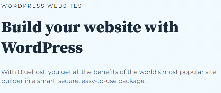 Bluehost and WordPress