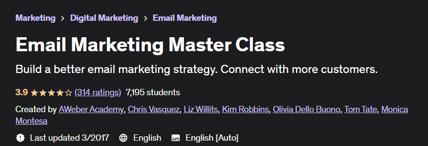 Email marketing course