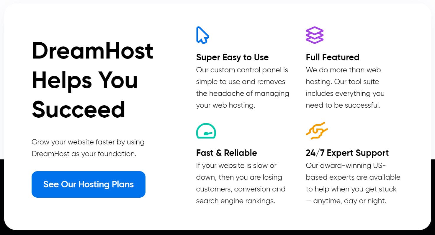 Dreamhost features